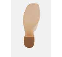 Morgana Woven Raffia Slip Ons
