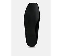 Kyari Velvet Diamante Strap Loafers