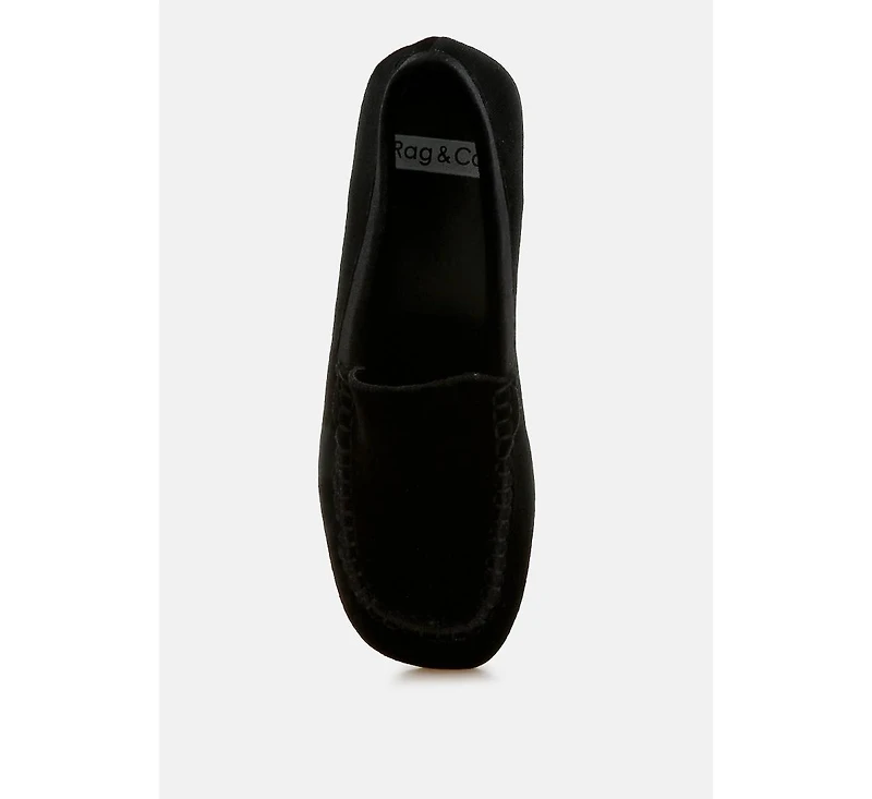 Robua Velvet Flat Loafers