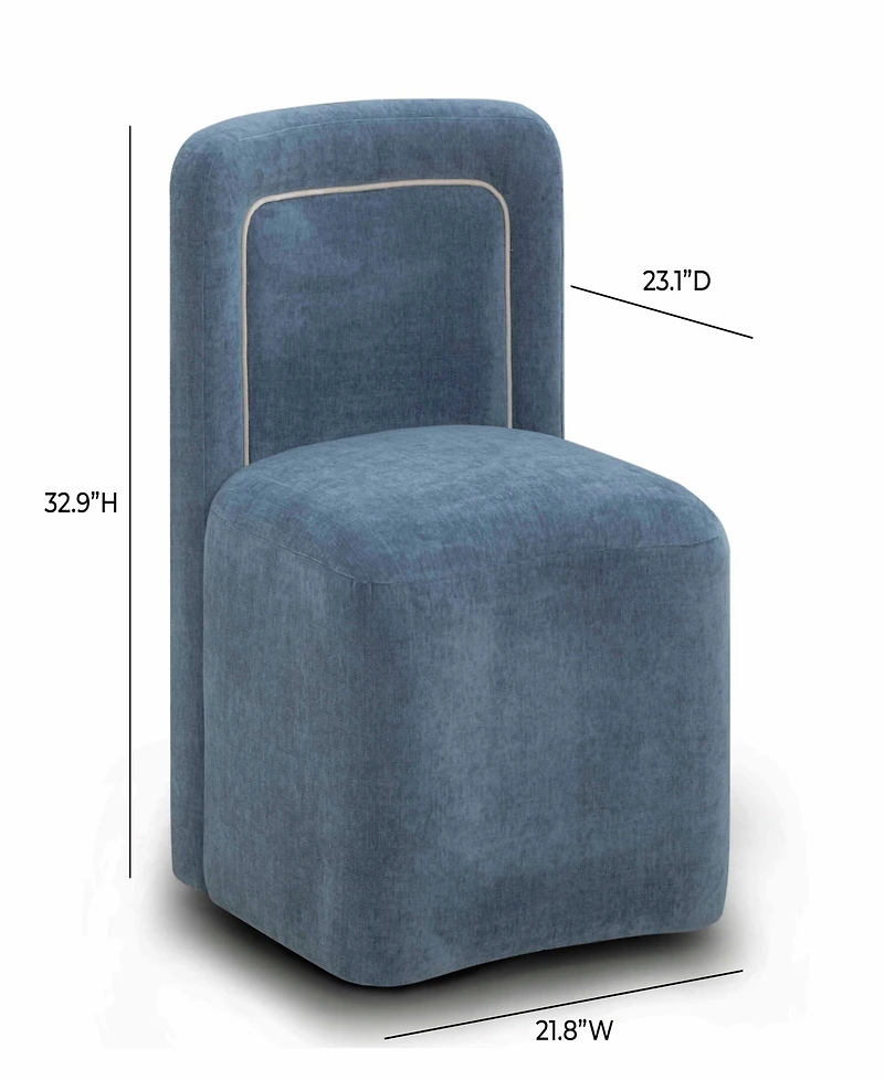 Tov Furniture Dolce 33" Fabric Rolling Desk Chair