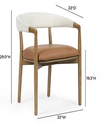 Tov Furniture Vina 29" Performance Textured Weave Dining Chair