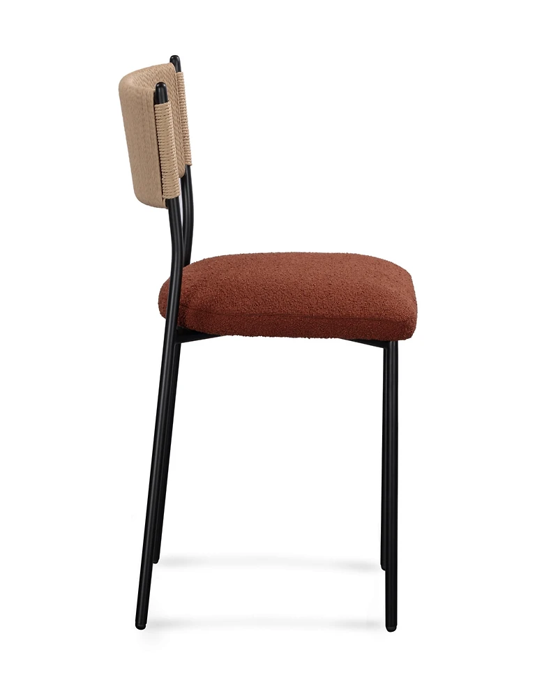 Tov Furniture Celine 2-Piece Performance Boucle Dining Chair Set