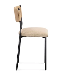 Tov Furniture Celine 2-Piece Performance Speckled Boucle Dining Chair
