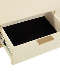 Tov Furniture Pesce Shagreen 29.8" Wood Rectangle Console Table