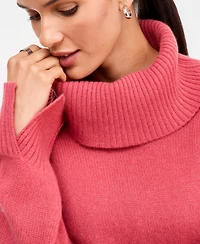 Charter Club Women's Cashmere Relaxed Turtleneck Sweater, Macy's Exclusive