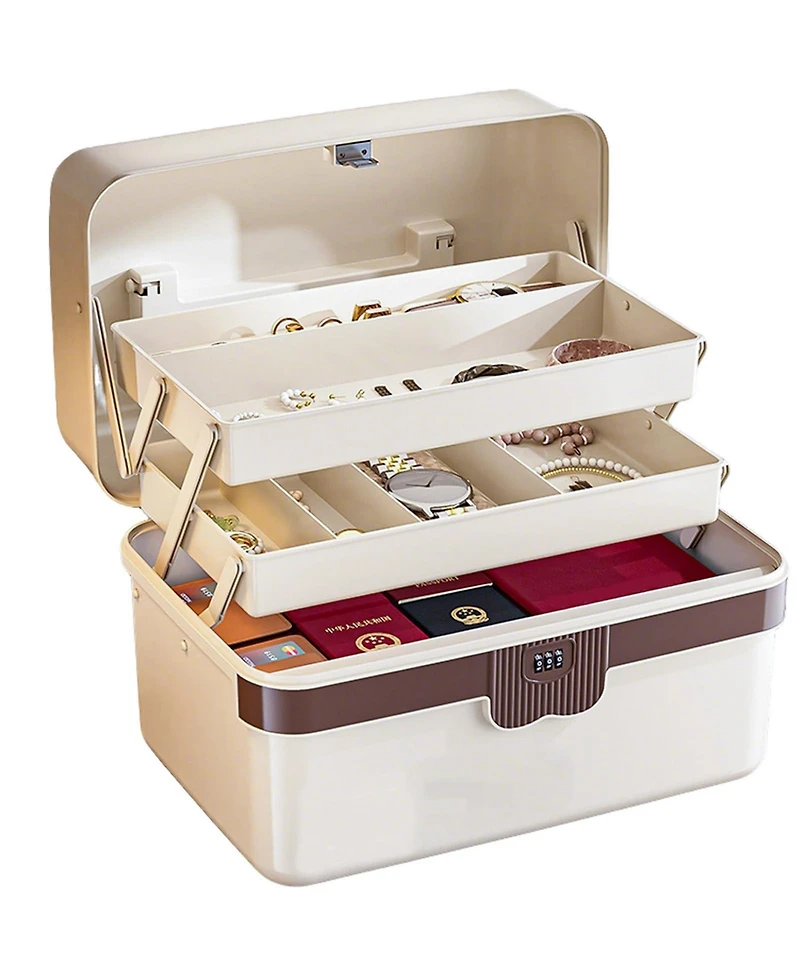 Xdovet Plastic Tackle Box 3-Layer Organizer