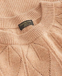 Charter Club Women's Placed-Pointelle Crewneck 100% Cashmere Sweater, Macy's Exclusive