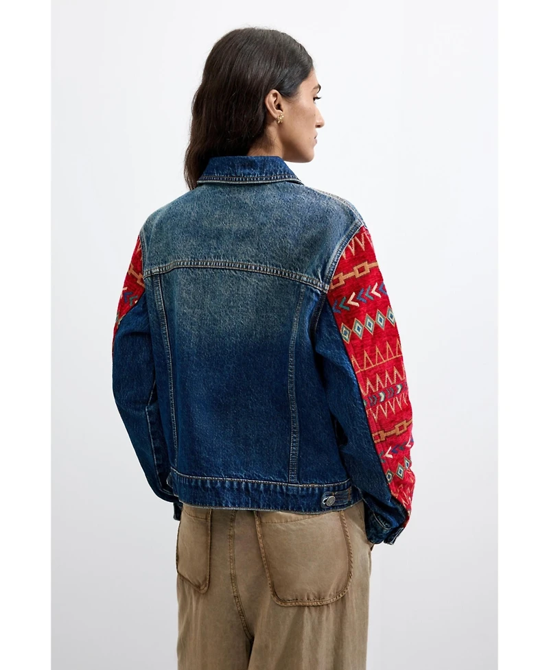 Desigual Women's Ethnic denim jacket