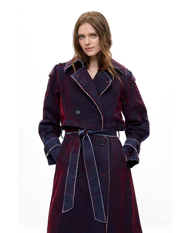 Desigual Women's Trench cotton coat