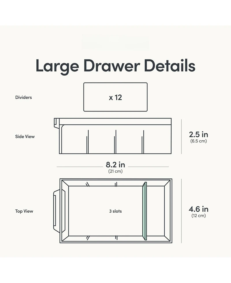Xdovet 12-Drawer Stackable Organizer for Hardware Beads Craft Storage