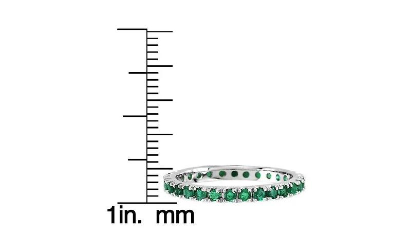 Suzy Levian New York 14K Gold 0.66ct Gemstone Eternity Band Ring