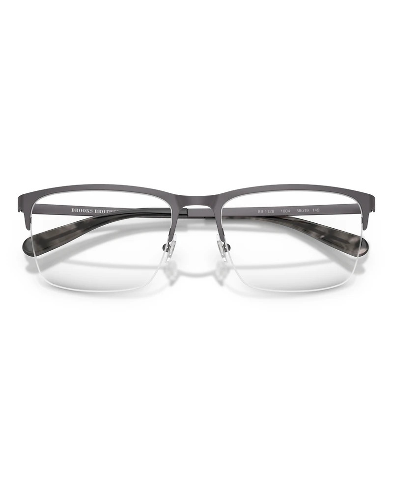B by Brooks Brothers Men's Rectangle Eyeglasses