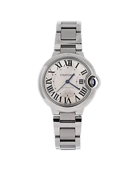 Pre-Owned Cartier Ballon Bleu de Cartier Automatic Watch in Stainless Steel 33mm