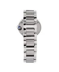 Pre-Owned Cartier Ballon Bleu de Cartier Quartz Watch in Stainless Steel with Diamond Bezel and Markers 28mm