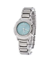 Pre-Owned Tiffany & Co Limited Edition T Smile Quartz Watch in Staineless Steel with Diamonds 25mm