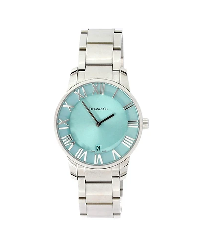 Pre-Owned Tiffany and Co Atlas 2-Hand Quartz Watch in Stainless Steel 37mm