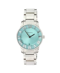 Pre-Owned Tiffany and Co Atlas 2-Hand Quartz Watch in Stainless Steel 37mm