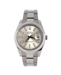 Pre-Owned Rolex Oyster Perpetual Datejust Ii Automatic Watch in Stainless Steel 41mm