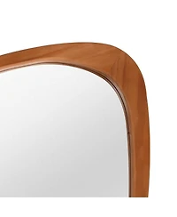 Laoties 24" x 36" Modern Irregular Shape Wall Mirror, Decorative Accent Mirror for Home, Bathroom, Bedroom