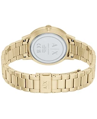 Armani Exchange Men's Na Quartz Gold Stainless Steel Watch 42mm