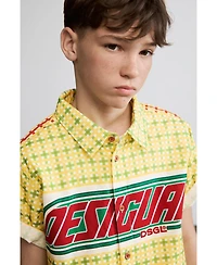 Desigual Boys's Checked shirt with logo