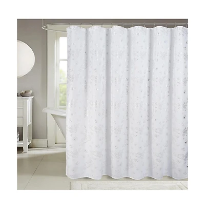 Rt Designers Collection Christmas Trucks Foil Shower Curtain