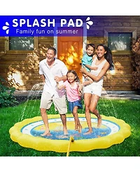 Aofar 60"Sprinkler Splash Pad Pool Play Mat Ocean