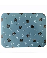 Aronkl Pet Cat Dog Feeding Mat Non-Slip Quick Dry Absorbent Easy Clean Durable