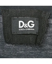 Pre-Owned Dolce & Gabbana Men's Cotton Striped Band Trim Detail Cotton T-Shirt