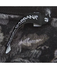 Pre-Owned Dolce & Gabbana Men's Printed Jersey Longline T-Shirt