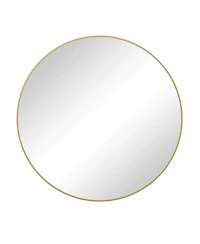 Laoties 48" Oversized Round Wall Mirror, Large Modern Metal Circle Statement Mirror for Living Room