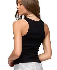 Edikted Women's Harlowe Ribbed Racerback Tank Top
