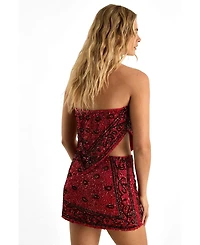 Nasty Gal Women's Hand Embellished Mini Skirt