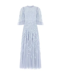 Needle & Thread Women's Scatter Blossom Round Neck Ankle Gown