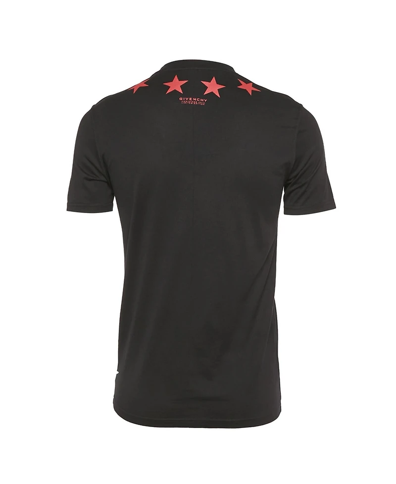 Pre-Owned Givenchy Men's Stars Print Jersey Crew Neck T-Shirt