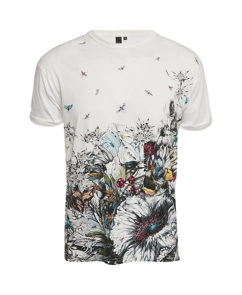 Pre-Owned Alexander Mcqueen Men's Floral Print Jersey T-Shirt