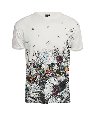 Pre-Owned Alexander Mcqueen Men's Floral Print Jersey T-Shirt