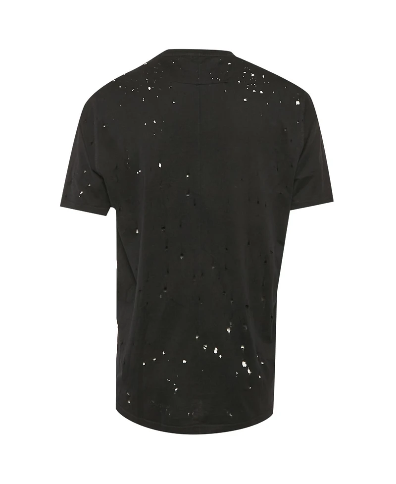 Pre-Owned Givenchy Men's Logo Print Jersey Distressed T-Shirt