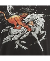 Pre-Owned Givenchy Men's Print Cotton Half Sleeve T-Shirt