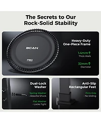 Bcan 40 Inch 500LBS Bungee Trampoline, Quiet Indoor Rebounder with Adjustable Tension and Phone Holder