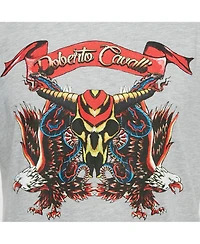 Pre-Owned Roberto Cavalli Men's Eagle Print Jersey T-Shirt