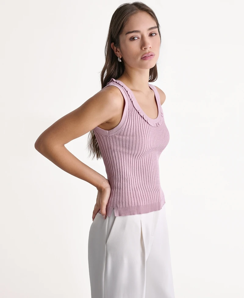 Bcbg Women's Sleeveless Scoop Neck Knit Top