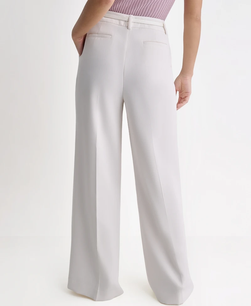 Bcbg Women's Wide-Leg High-Rise Pants