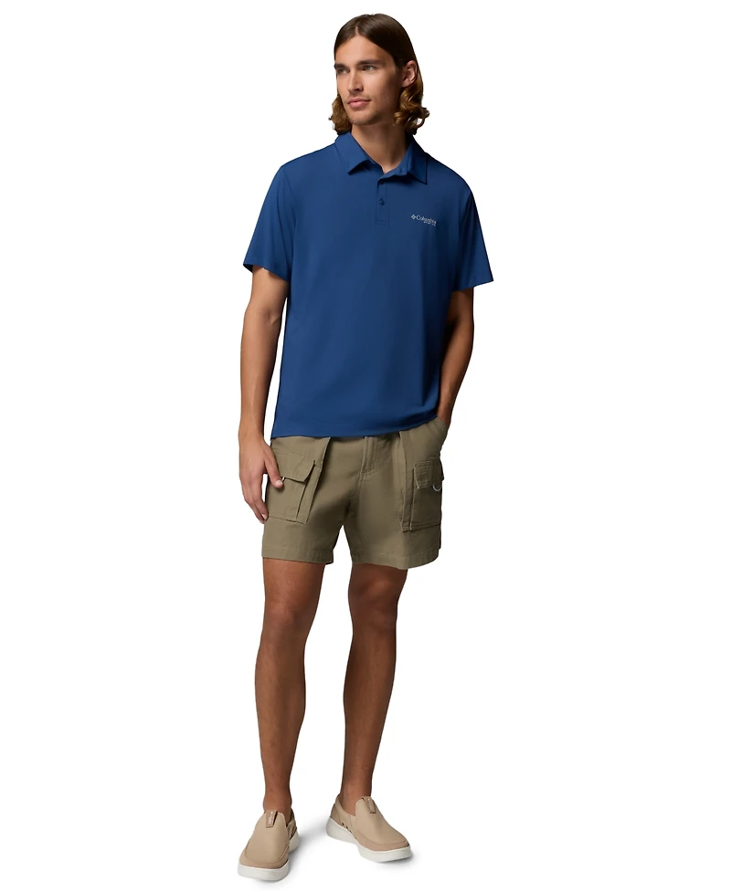 Columbia Men's Performance Fishing Gear Solar Stream Ii Regular-Fit Polo Shirt