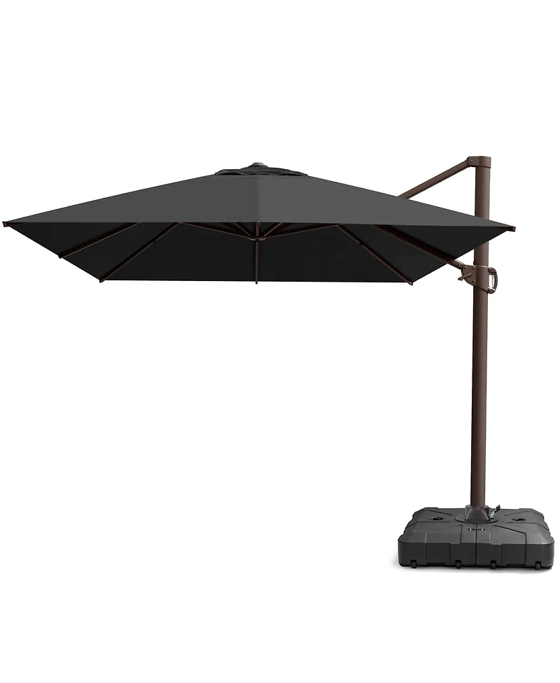 Pellebant Outdoor Patio 10X13Feet Aluminum Cantilever Umbrella with Wheel Base