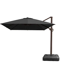 Pellebant Outdoor Patio 10X13Feet Aluminum Cantilever Umbrella with Wheel Base