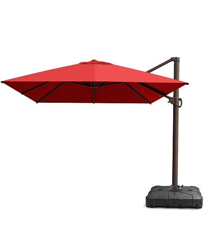 Pellebant Outdoor Patio 10X13Feet Aluminum Cantilever Umbrella with Wheel Base