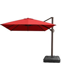 Pellebant Outdoor Patio 10X13Feet Aluminum Cantilever Umbrella with Wheel Base