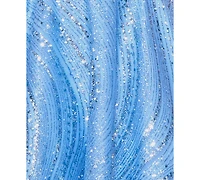 B Darlin Juniors' Straight Neck Sequin Empire Waist Glitter Dress