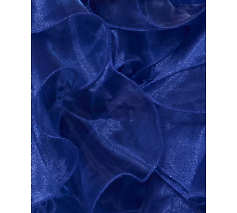 Alex & Sophia Juniors' Strapless Sweetheart Neck Organza Dress